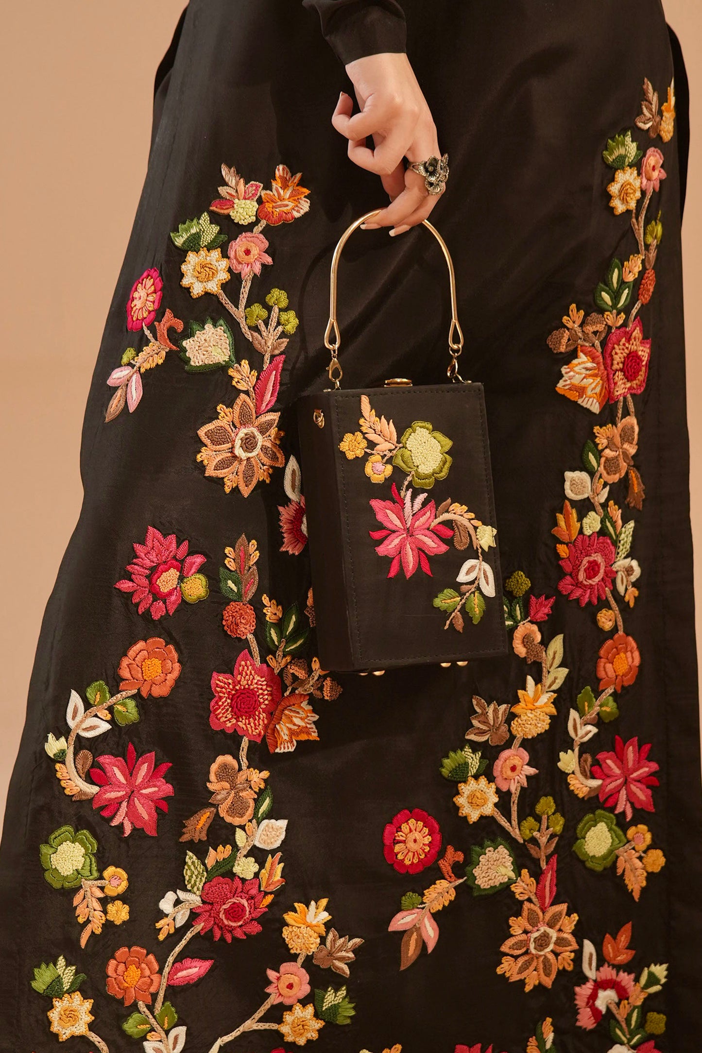 NOIR FLORALE BAG